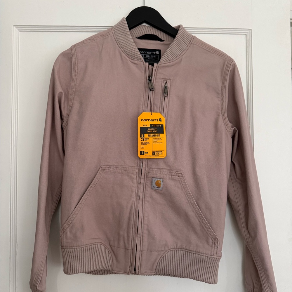 New with tags!Carhartt Women's rugged flex Utility Jacket in mauve/purple/grey. - Picture 2 of 7